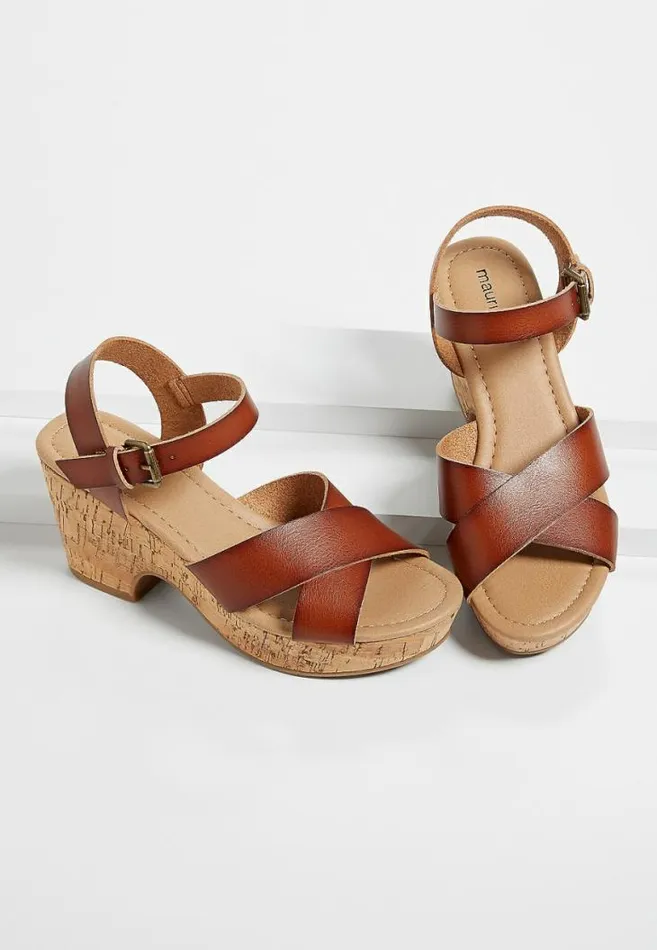 Women Fiona Strappy Wedge Sandal Maurices Heels and Wedges