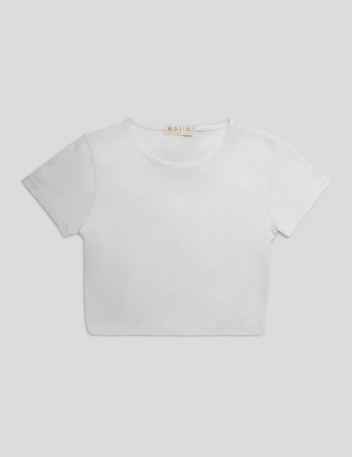 Women FITTED TSHIRT WHITE White Public Desire Tops Women FITTED TSHIRT WHITE White Public Desire Tops