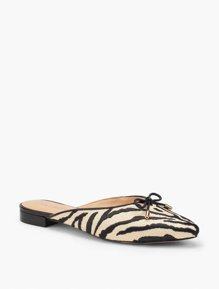 Women Flats Talbots Edison Mules Naturalblack