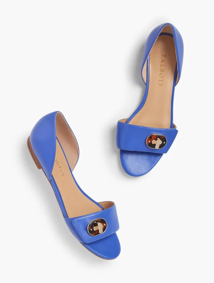 Women Flats Talbots Leona D039Orsay Flats Biscayne Blue