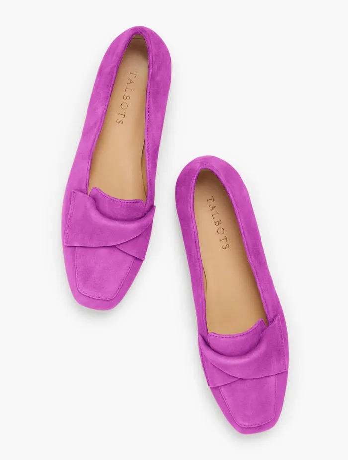 Women Flats Talbots Stella Suede Flats Black