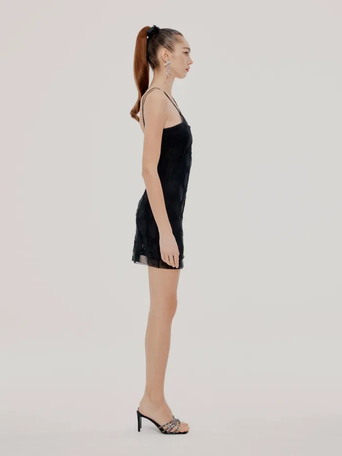 Women Franca Black Evening Dress Nana Jacqueline LBD