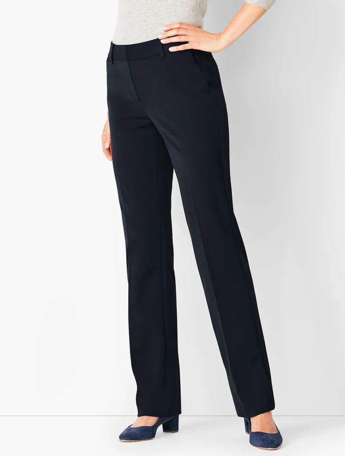 Women Full Length Talbots Refined BiStretch Barely Boot Pants Black