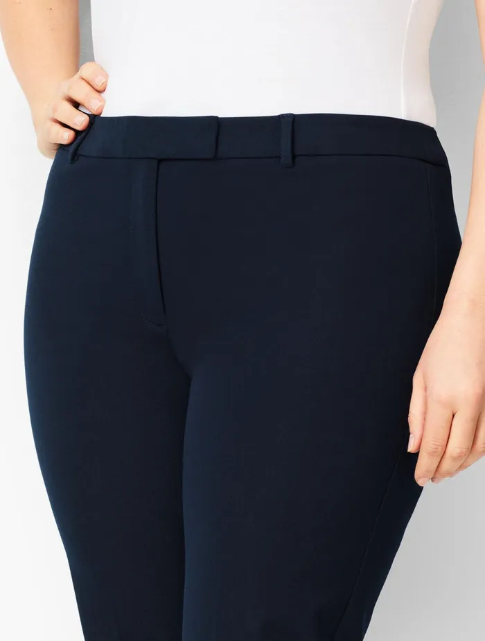 Women Full Length Talbots Refined BiStretch Barely Boot Pants Black