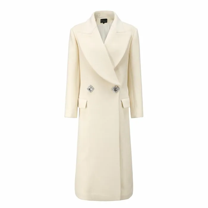 Women Gabriella Coat In White Nana Jacqueline Outerwear