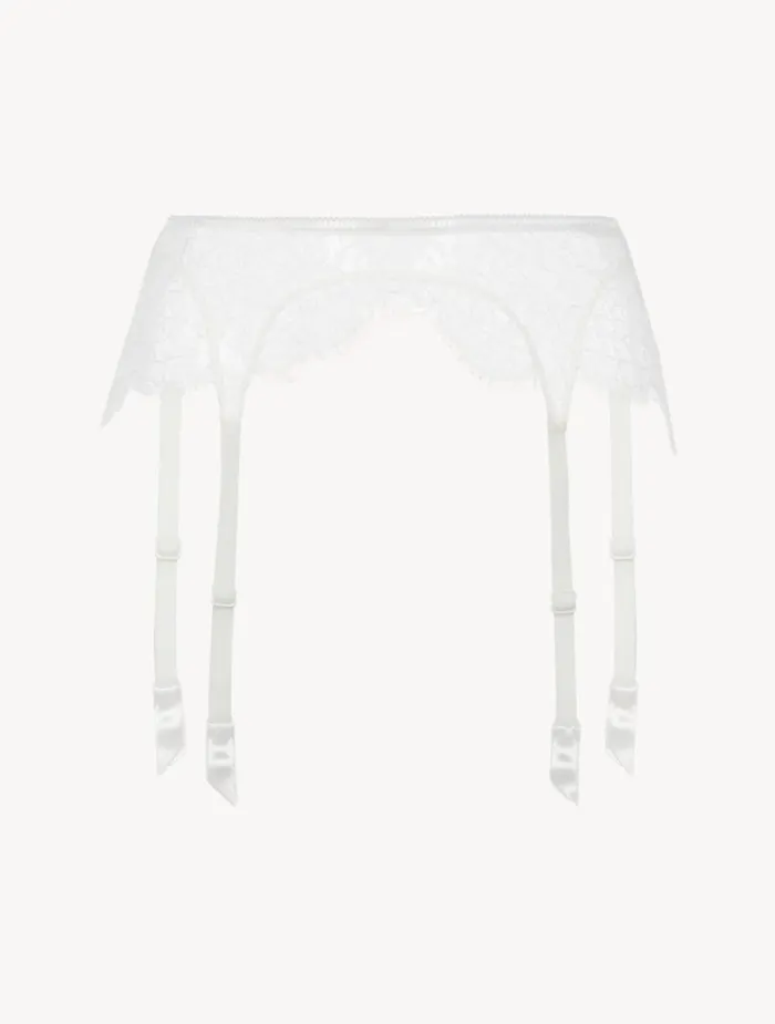 Women Garter Belts La Perla Lace Suspender Belt In Natural