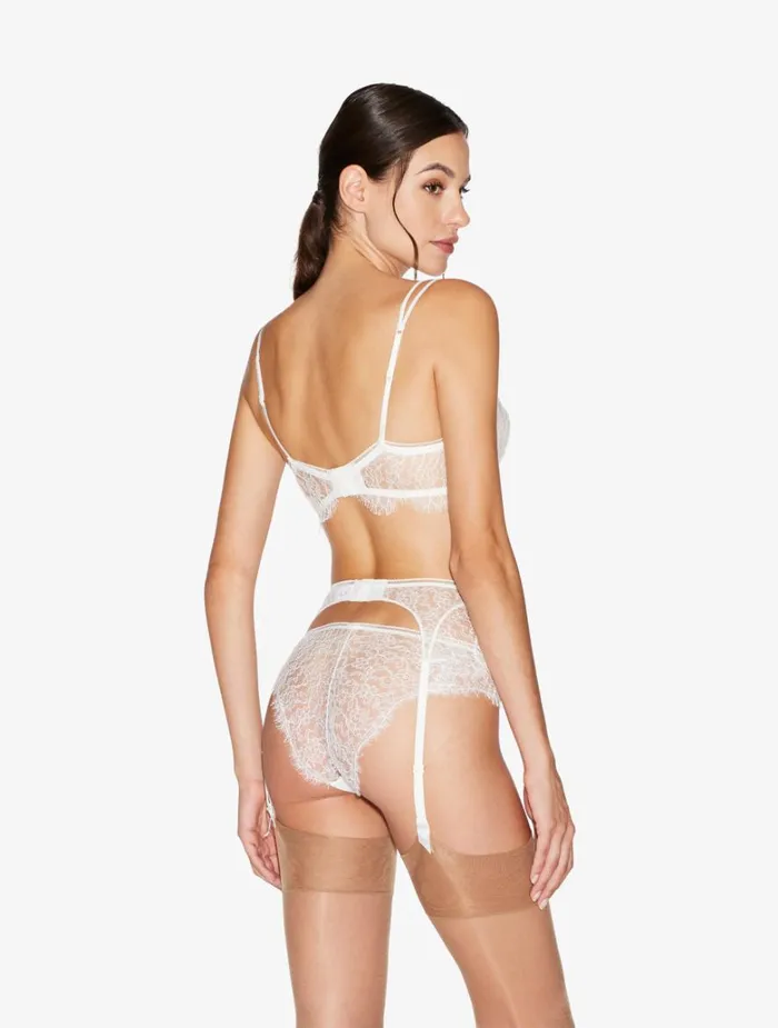 Women Garter Belts La Perla Lace Suspender Belt In Natural