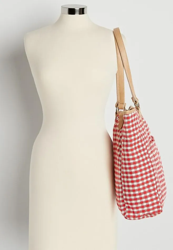 Women Gingham Tote Bag Maurices Bags