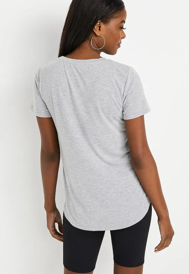 Women Gray Coca Cola Graphic Tee Maurices Tops