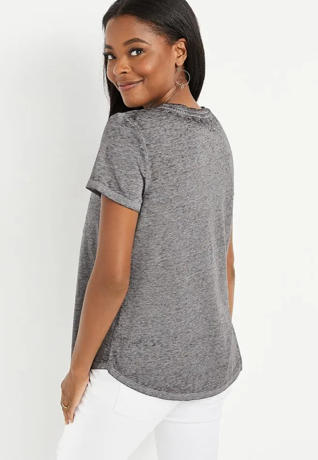 Women Gray Firebird Graphic Tee Maurices Tops