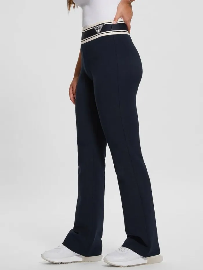 Women GUESS Activewear Eco Ann Scuba Long Pants Daring Ocean
