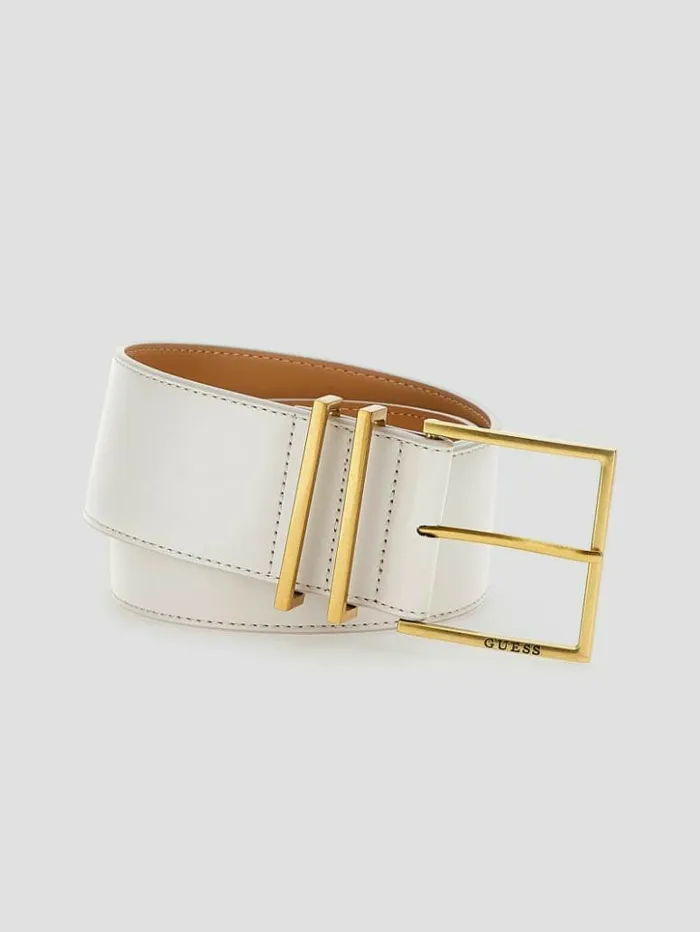 Women GUESS Belts Angela Waist Belt Ice