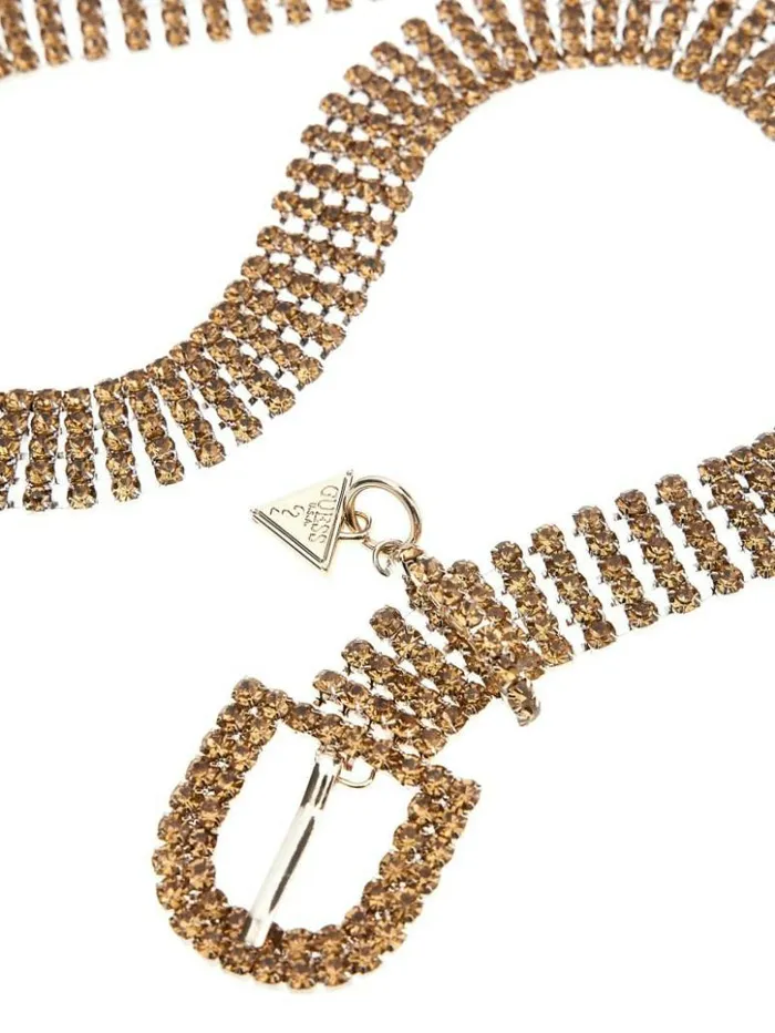 Women GUESS Belts Gold Strass Belt Gold