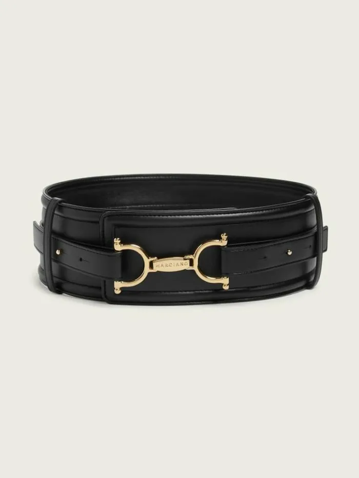 Women GUESS Belts Odette Waist Belt Black
