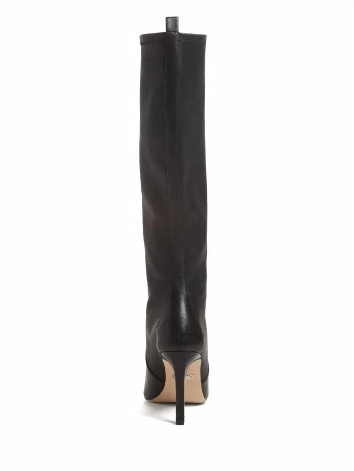 Women GUESS Boots and Booties Campbell Tall Boots Black Snakeskin