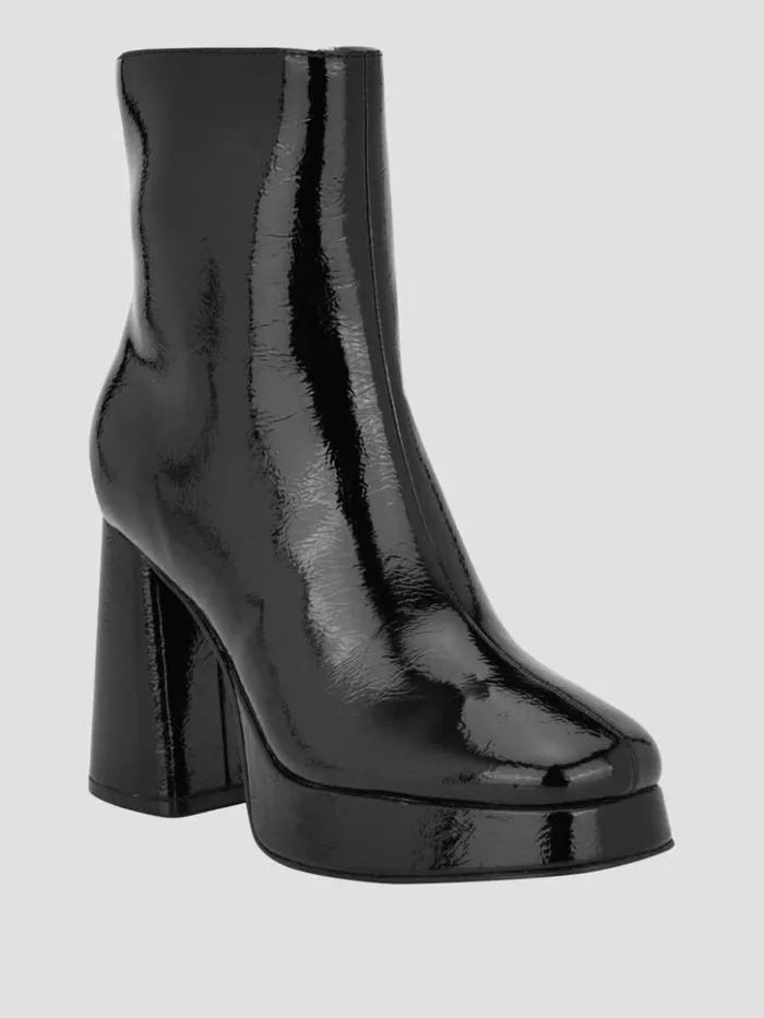 Women GUESS Boots and Booties Danca Platform Booties Black 002