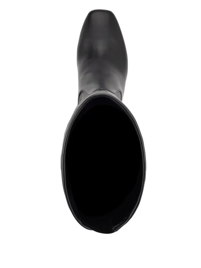 Women GUESS Boots and Booties Mireya OvertheKnee Boots Black Patent