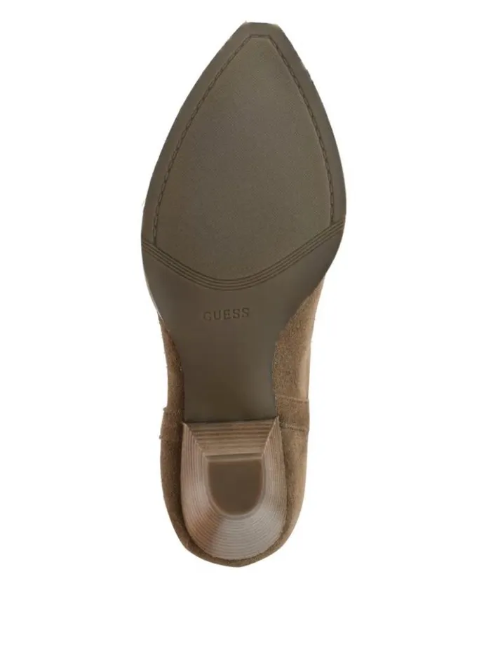 Women GUESS Boots and Booties Odilia Cowboy Boots Medium Brown