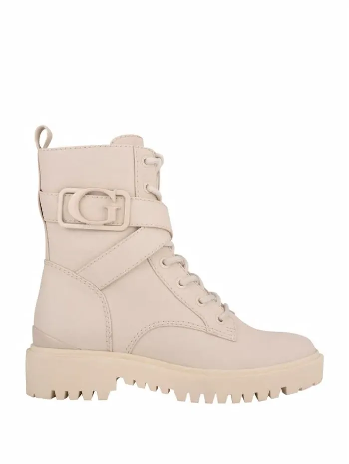 Women GUESS Boots and Booties Orana Combat Booties Ivoll