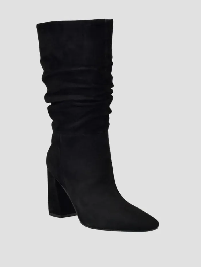 Women GUESS Boots and Booties Yeppy Suede Slouch Booties Black 001