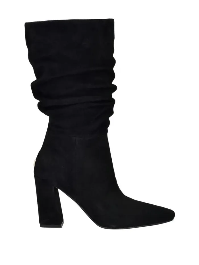 Women GUESS Boots and Booties Yeppy Suede Slouch Booties Black 001