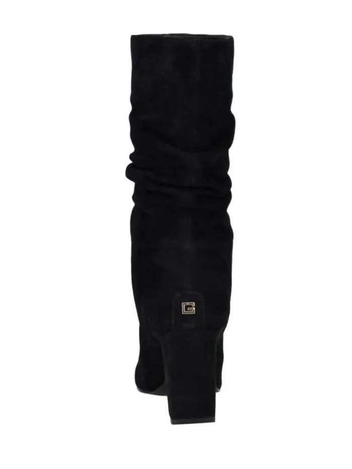 Women GUESS Boots and Booties Yeppy Suede Slouch Booties Black 001