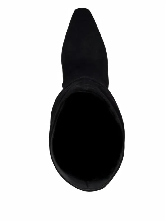 Women GUESS Boots and Booties Yeppy Suede Slouch Booties Black 001