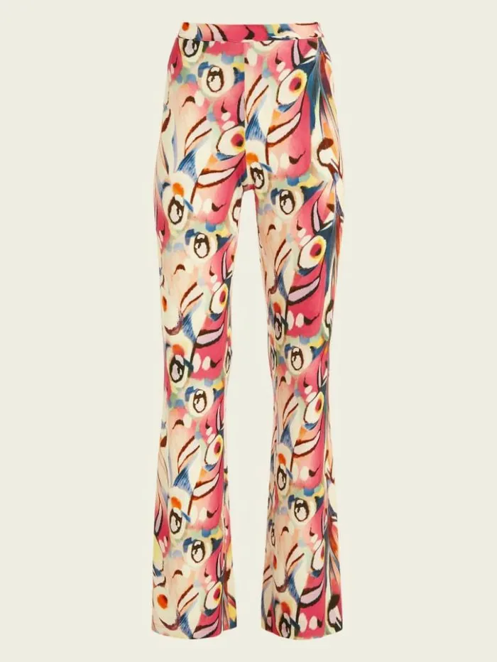 Women GUESS Bottoms Anise Flared Pant Wonderland Print