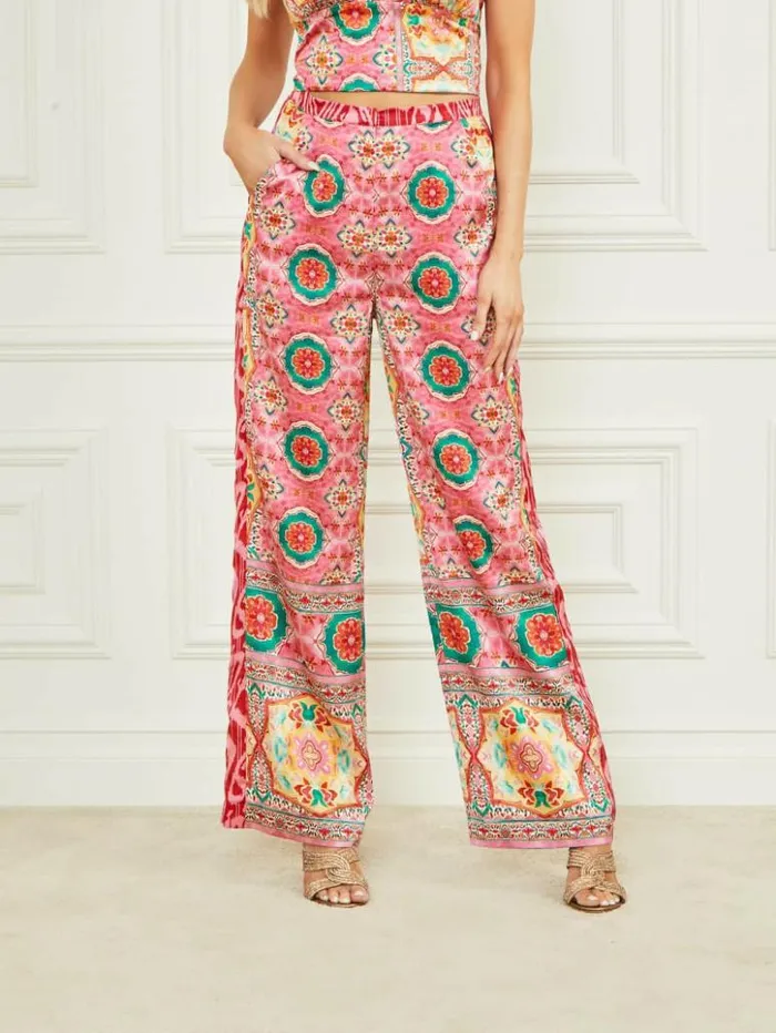 Women GUESS Bottoms Babylon Pant Babylon Blanket Print