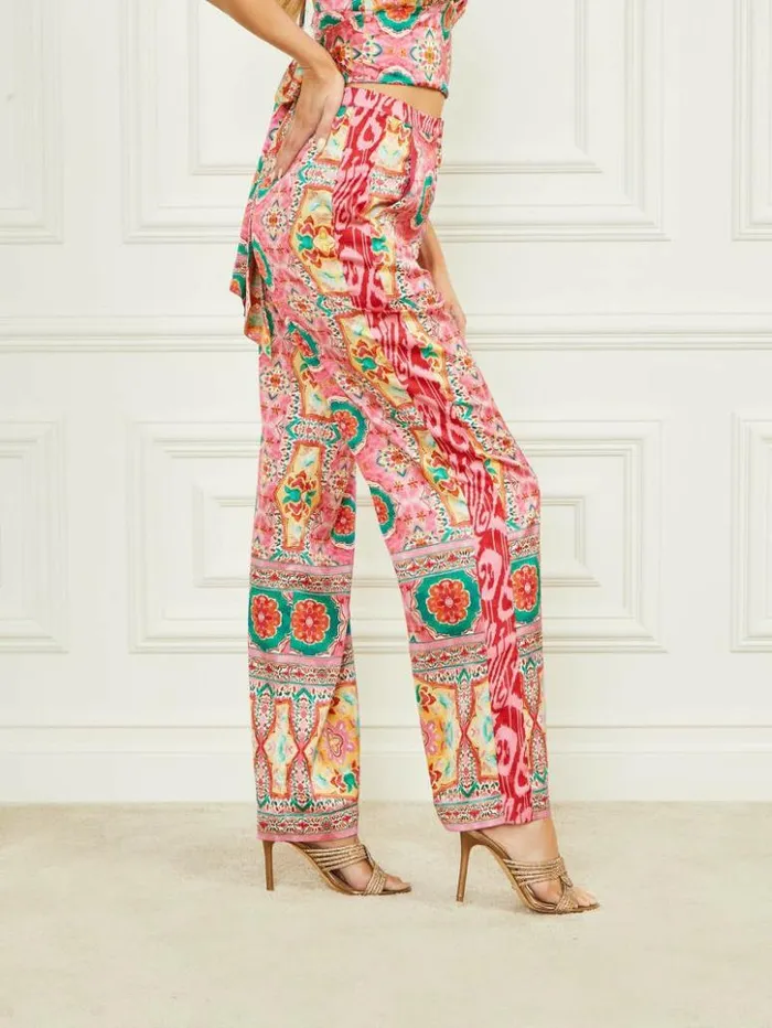 Women GUESS Bottoms Babylon Pant Babylon Blanket Print