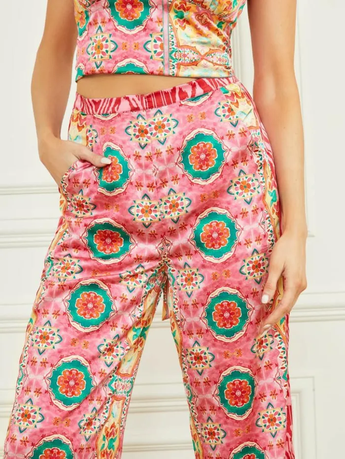 Women GUESS Bottoms Babylon Pant Babylon Blanket Print