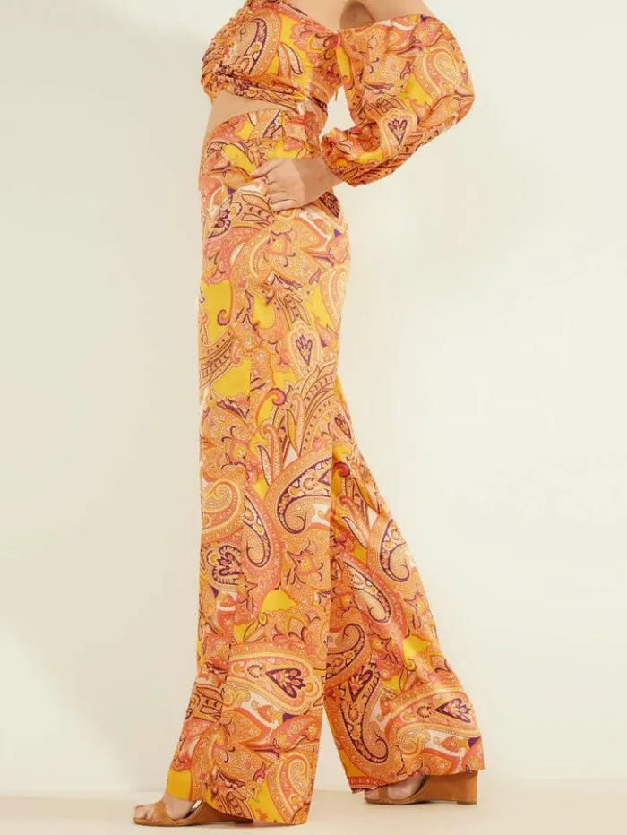 Women GUESS Bottoms Cabo Paisley Pant Cabo Paisley