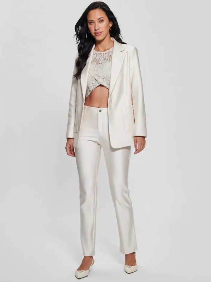 Women GUESS Bottoms Carly Knit Pants Muted Stone