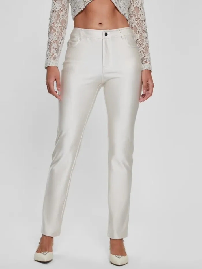 Women GUESS Bottoms Carly Knit Pants Muted Stone