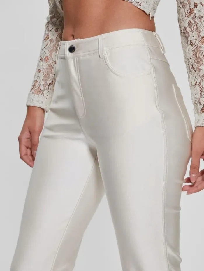 Women GUESS Bottoms Carly Knit Pants Muted Stone