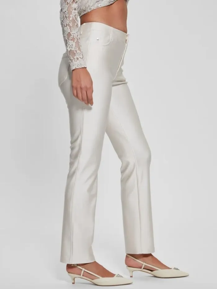 Women GUESS Bottoms Carly Knit Pants Muted Stone