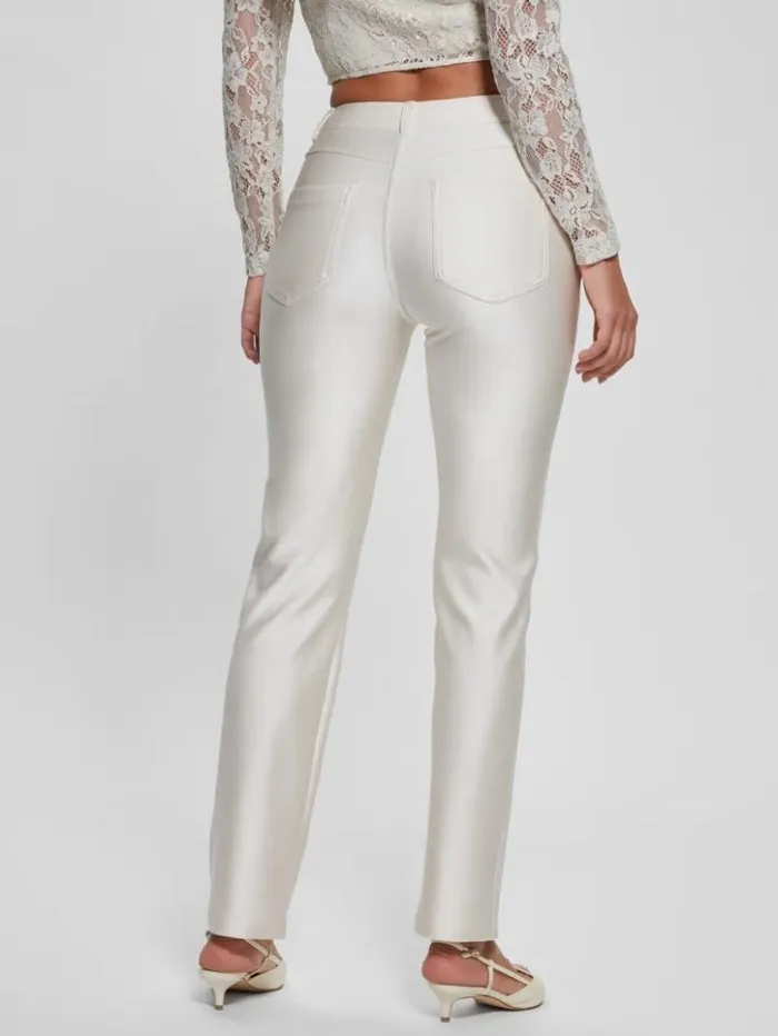 Women GUESS Bottoms Carly Knit Pants Muted Stone
