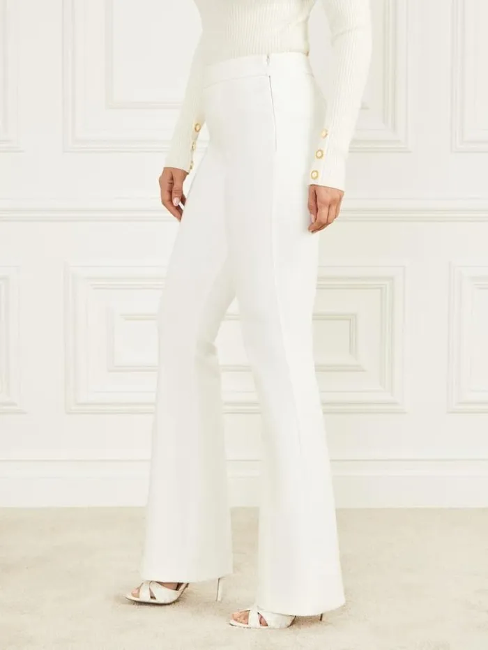 Women GUESS Bottoms Chloe Flared Pant Sandy Shore