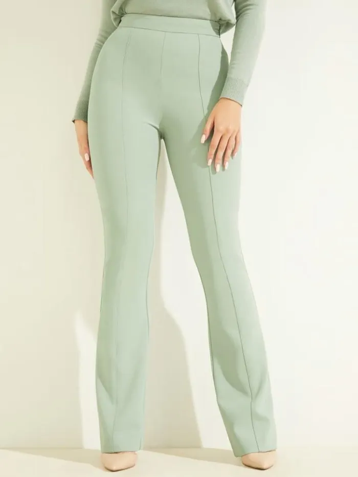 Women GUESS Bottoms Chloe Flared Pant Slate Gray