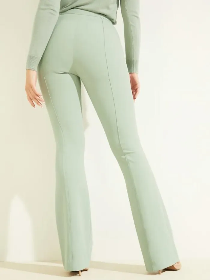 Women GUESS Bottoms Chloe Flared Pant Slate Gray