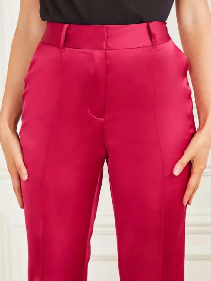 Women GUESS Bottoms Corsage Solid Skinny Pant Viva Pink