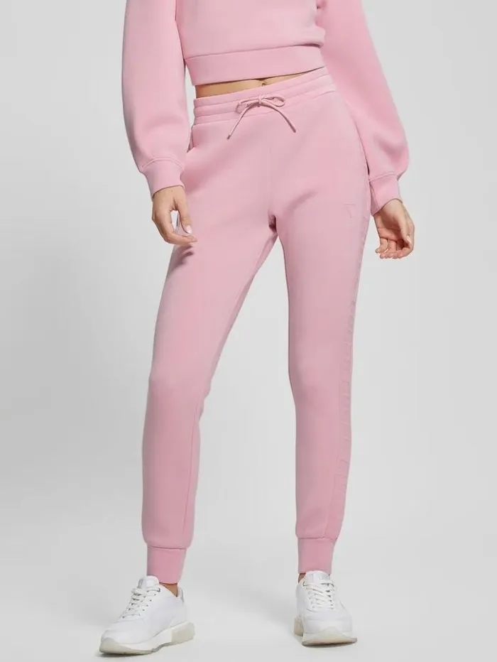 Women GUESS Bottoms Eco Allie Scuba Active Pants Face Powder