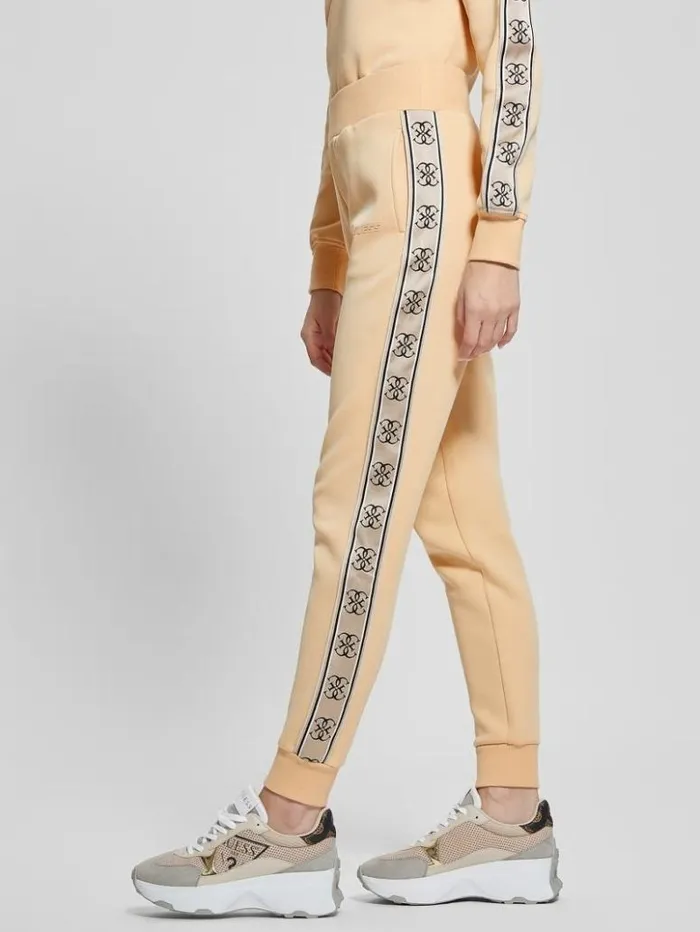 Women GUESS Bottoms Eco Britney Joggers Sandy Peach