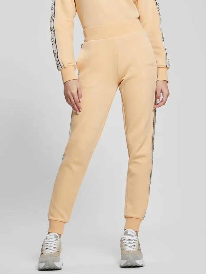 Women GUESS Bottoms Eco Britney Joggers Sandy Peach