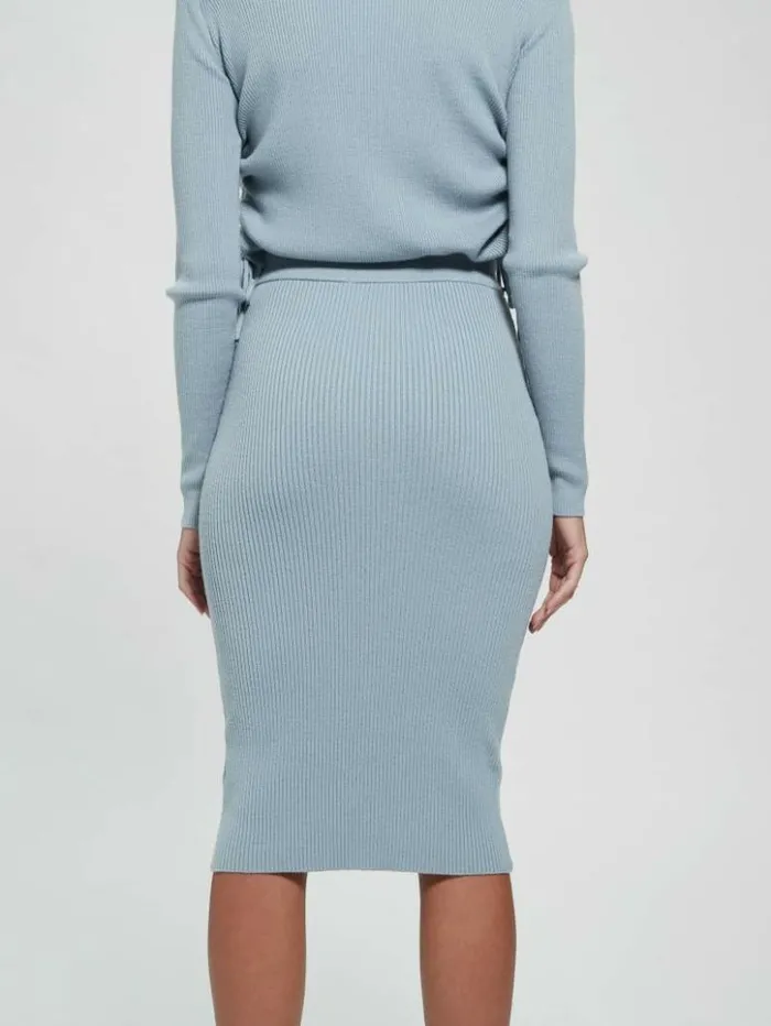 Women GUESS Bottoms Eco Claire Sweater Skirt Sky Dusk