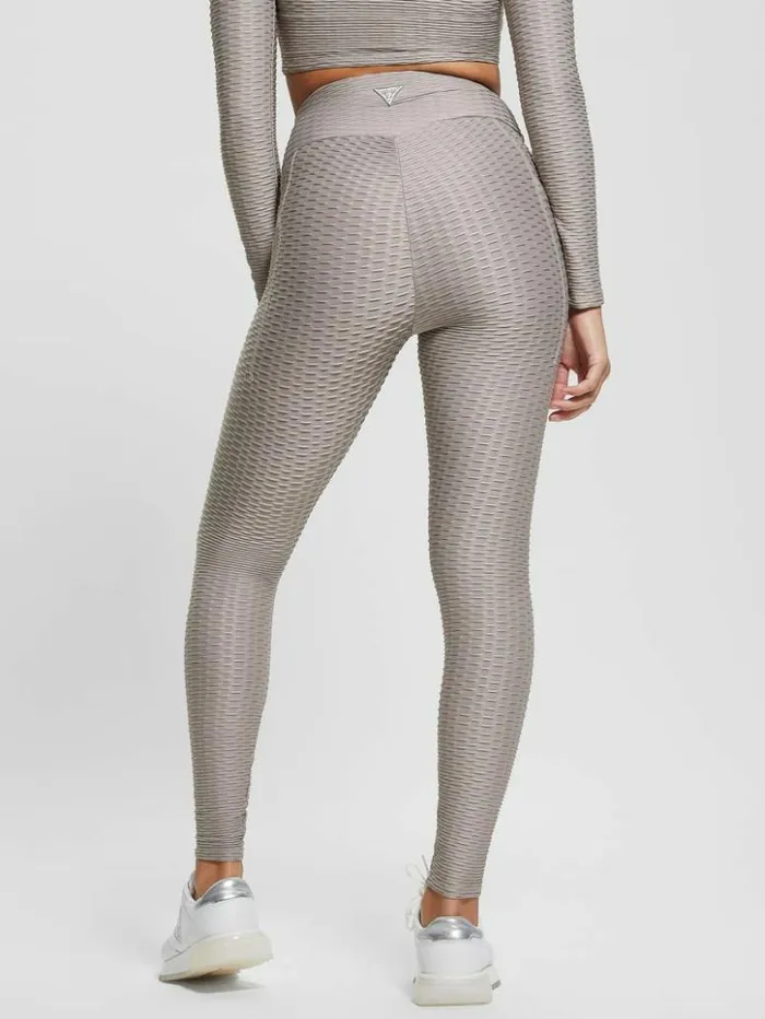 Women GUESS Bottoms Eco Delma Active Leggings Lunar Stone