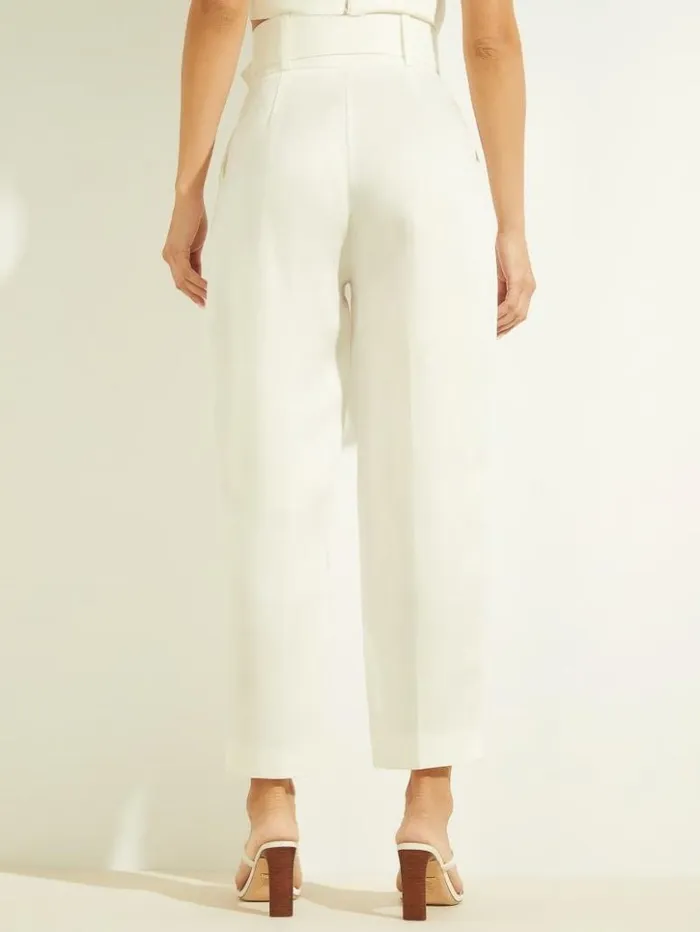Women GUESS Bottoms Eco Hailey Pant Pale Pearl