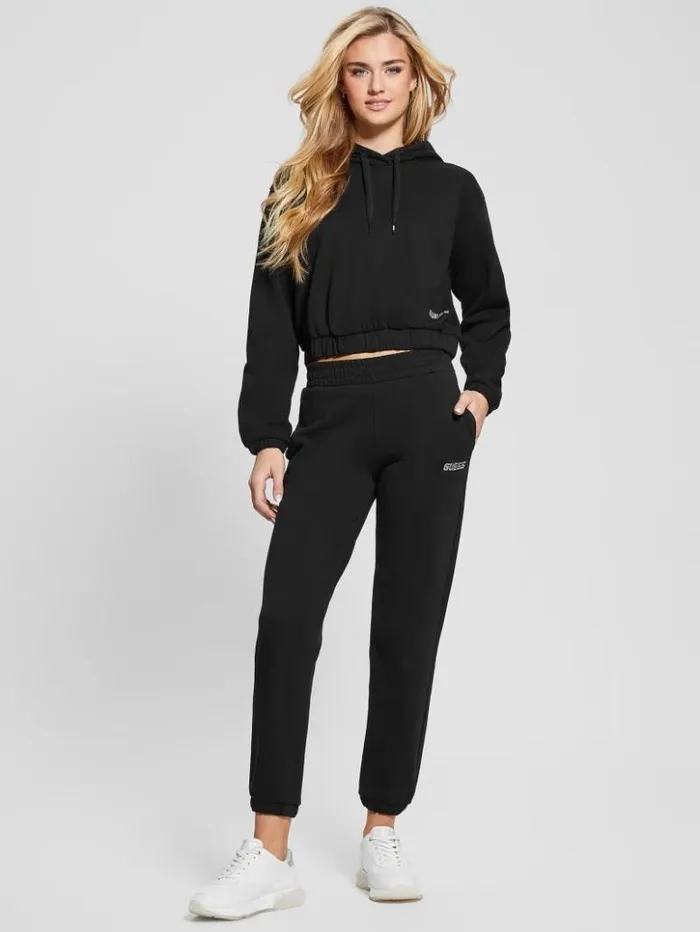 Women GUESS Bottoms Eleanora Joggers Black