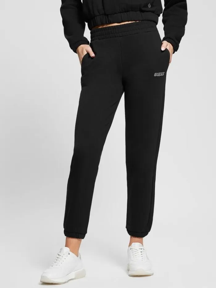 Women GUESS Bottoms Eleanora Joggers Black