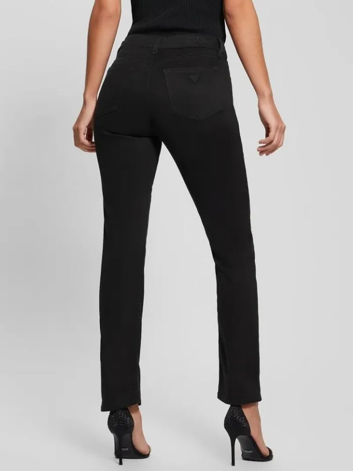 Women GUESS Bottoms Girly Satin Pants Black